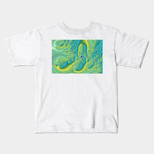 Colourful Fractal Waves Kids T-Shirt